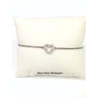 PL-19 Pulseira Face In Love Ratinho em Prata 925 e Zircônias Brancas PL-19 Pulseira Face In Love Ratinho em Prata 925 e Zircônias Brancas